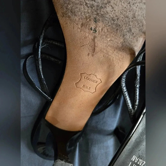 Stuart Weitzman | Black Carcel Strappy Heels Sz 9.5 - Picture 5 of 7